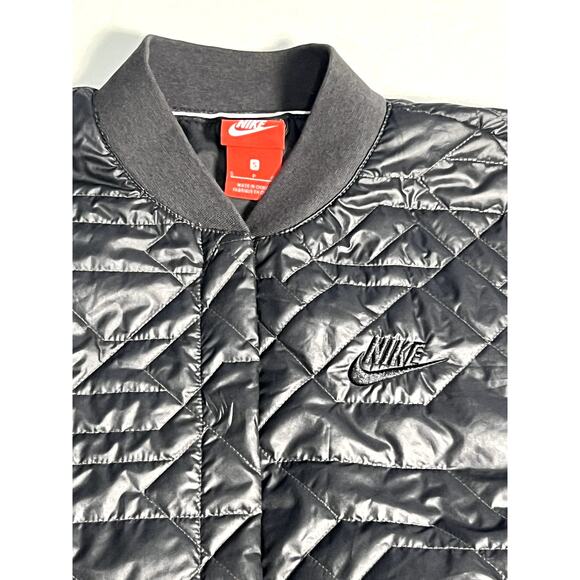 Nike Womens Primaloft Quilted Black Jacket Size Small - Picture 3 of 9